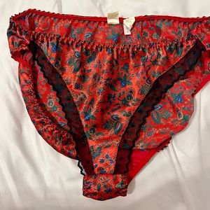 Vintage Victoria’s Secret Red Floral Bloomers